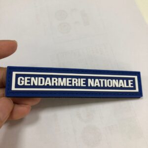 Bande Velcro Gendarmerie Nationale en PVC-Plastique : Identité et Visibilité Assurées