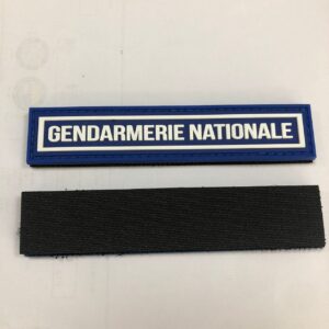 Bande Velcro Gendarmerie Nationale en PVC-Plastique : Identité et Visibilité Assurées