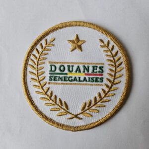 ÉCUSSON BRODERIE DOUANES sénégalaises : 2.000 CFA