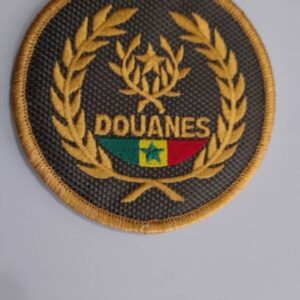ÉCUSSON BRODERIE DOUANES sénégalaises : 2.000 CFA