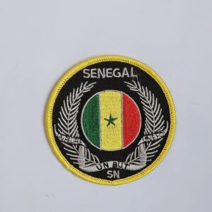 Écusson Rond EN BRODERIE Sénégal.                                                                                                                                                                                                                               2000 FCFA