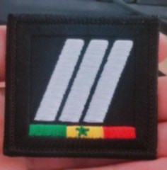 Galon de combat 3V en  BRODERIE : 1.000 CFA