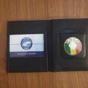 Portefeuille 2 VOLETS POLICE NATIONALE en cuir AVEC OUVERTURE HORIZONTALE : 10.000 CFA