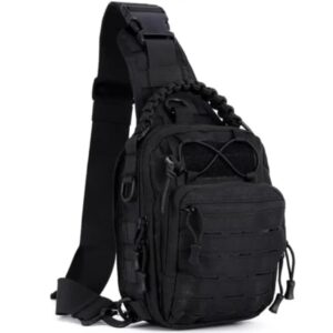 SACOCHE ÉPAULE NOIRE EN BANDOULIÈRE : 10.000 CFA