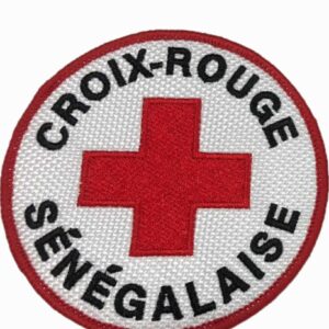 ÉCUSSON BRODERIE CROIX-ROUGE SÉNÉGALAISE : 2.000 CFA