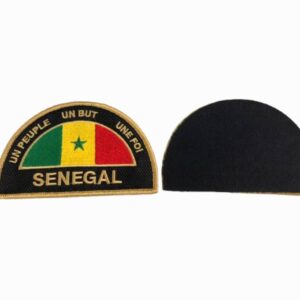 ÉCUSSON BRODERIE DEMI CERCLE DRAPEAU DU SÉNÉGAL  : 2.000 CFA