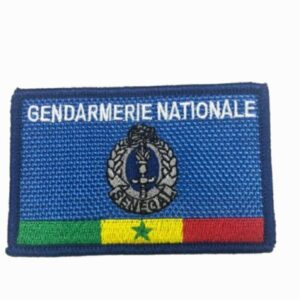 ÉCUSSON BRODERIE RECTANGLE GENDARMERIE NATIONALE : 2.000 CFA