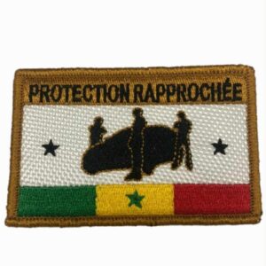 ÉCUSSON BRODERIE PROTECTION RAPPROCHÉE  : 2.000 CFA