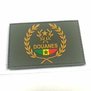 ÉCUSSON PVC PLASTIQUE RECTANGLE douanes senegalaises : 2.500 CFA